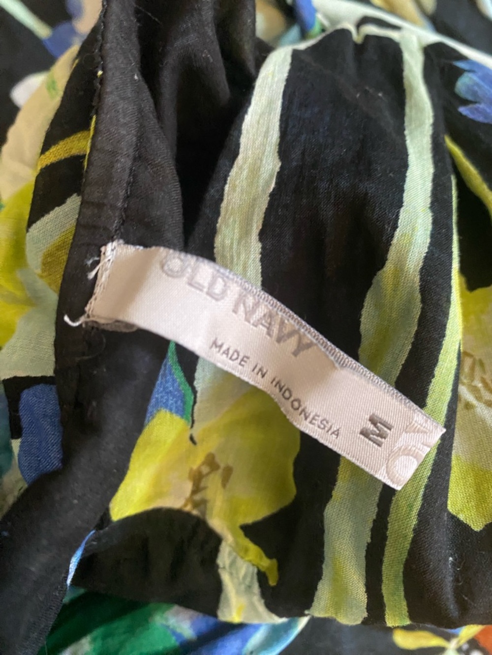 Black Floral Sundress Romantic Summer Boho with Coastal Green & Blue Flowers - Picture 6 of 7